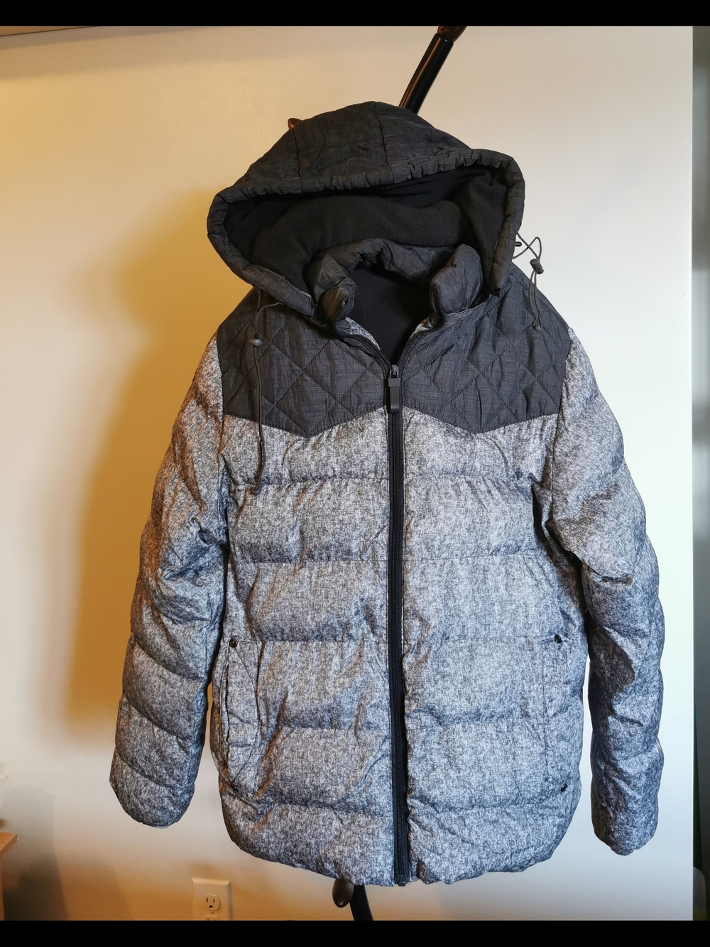 Black Jacket with hood size Medium